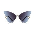 thumbnail image 2 of Styesk Sunglasses Womens Woman Rimless Shape Sunglasses For Beach Summer Sunglasses Womens Trendy, 2 of 3