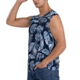 thumbnail image 3 of Picia Tropical Leaves mens Cotton Tank Undershirts , Moisture-wicking Ribbed Tanks, Lightweight Cotton Tank Undershirts-Medium, 3 of 8