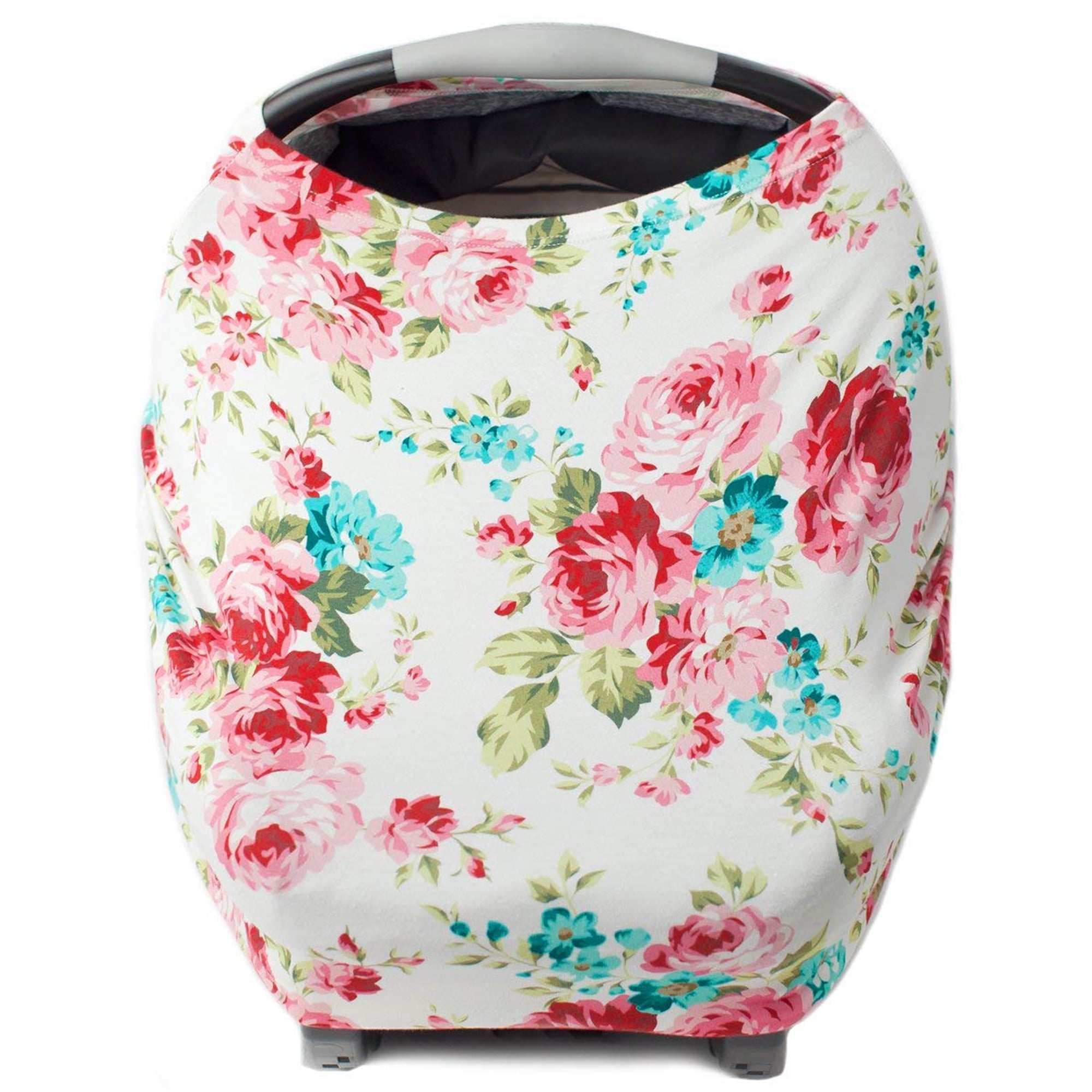 Kids N' Such Baby Nursing Cover Multipurpose Infant Carseat Canopy Vintage White Floral