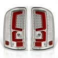 thumbnail image 3 of AJP Distributors Chrome Housing Clear Lens Red Tube LED Bar Tail Lights Brake Stop Signal Lamps Assembly Compatible/Replacement For Chevrolet Chevy Silverado 2007 2008 2009 2010 2011 2012 2013 2014, 3 of 10
