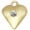 Clear, variant on Delight Jewelry Gold-tone Large January - Maroon Crystal Heart - Large Goldtone Crystal Initial - A - Charm Necklace, 17.5" 2"