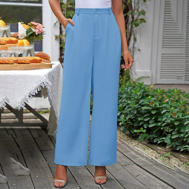 Awxnjux Women'S Pants Women'S Wide Leg Pants For Work Business