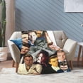 thumbnail image 4 of Blanket Leonardo DiCaprio Soft and Comfortable Wool Fleece Throw Blankets Gift for Home Decoration Sofa Office car Camping Yoga Travel Home Decoration Cozy Plush Beach, 4 of 5