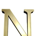 thumbnail image 3 of Pegatizas Pared Gold English Letters 3D Mirror Acrílico+Alfabeto Arte (N), 3 of 8