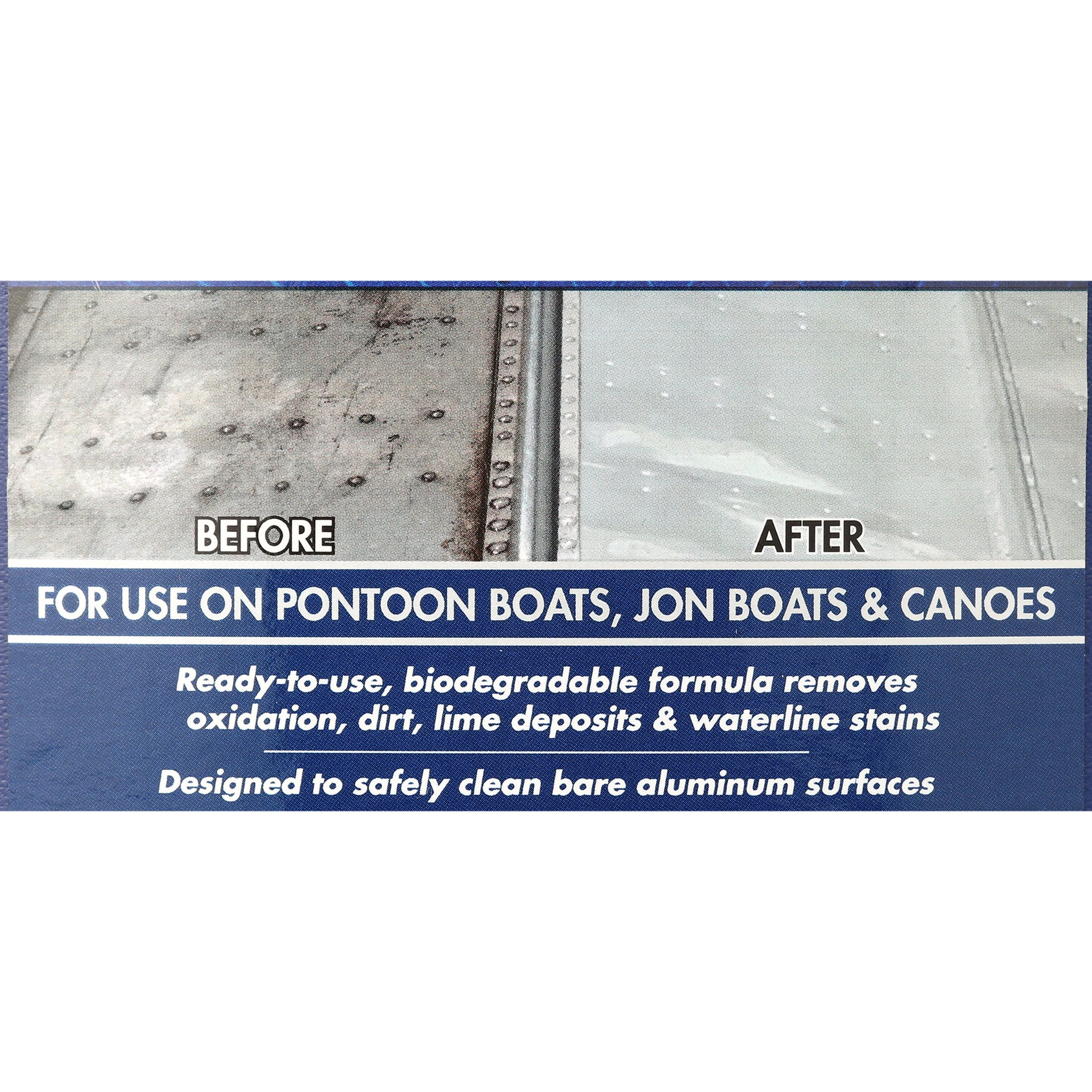 STAR BRITE Ultimate Aluminum Cleaner & Restorer - For Pontoon Boats, Jon Boats & Canoes - 64 OZ