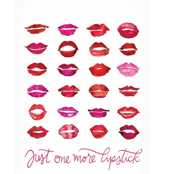 Trademark Fine Art Rosana Laiz Blursbyai Just one more lipstick Canvas Wall Art