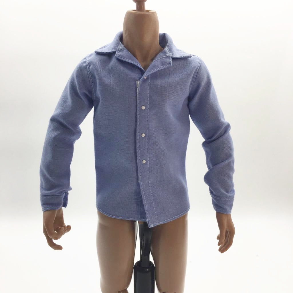 1:6 Men's T-Shirt Male Clothing for 12'' Hot Toys Phicen Kumik Figure Black 