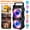 Black/ Upgraded Version, variant on 8800W Portable Wireless PA Speaker – RGB Lighting, Subwoofer, FM Radio & Multi-Input