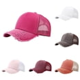 thumbnail image 2 of Lispipm Mesh Baseball Caps for Women Summer Sports Sun Hats Breathable Quick Drying Cap Curved Brim Adjustable Hat for Sports Pink, 2 of 3