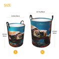 thumbnail image 2 of Laundry Basket, Realistic Turtle Laundry Hamper Waterproof Laundry Bag Clothes Hamper Laundry Bin with Handles for Bedroom, Living Room, Kids Room, 2 of 6