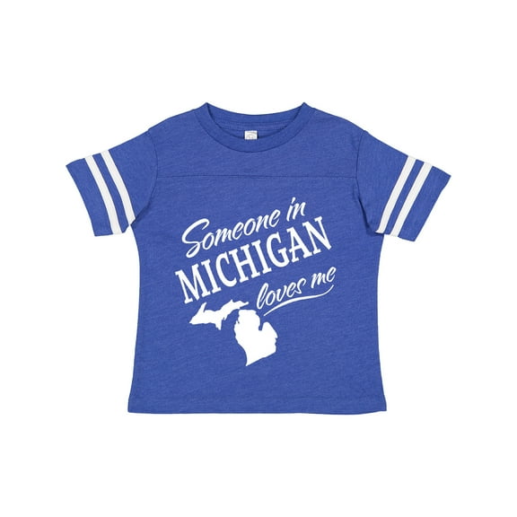 Inktastic Someone in Michigan Loves Me Boys or Girls Toddler T-Shirt