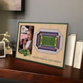 thumbnail image 2 of Brown NDSU Bison 3D StadiumViews Picture Frame, 2 of 5