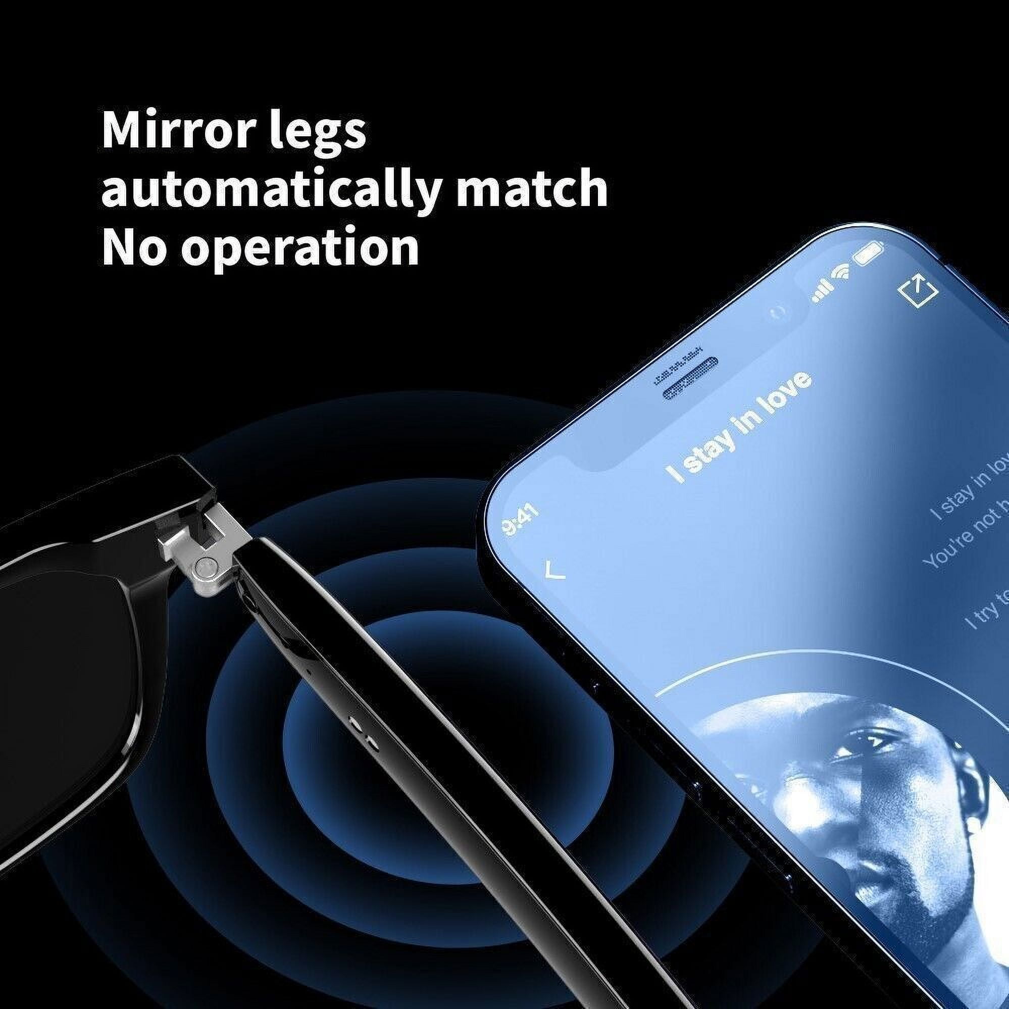 Smart Glasses,Remote Camera &Bluetooth Call & Music Sunglasses Headset Headphone