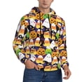 thumbnail image 2 of Kdxio Halloween1 Print Mens Casual Hooded Collar Drawstring Hoodies Pullover Sweatshirts Casual Long Sleeve Shirts-XX-Large, 2 of 7