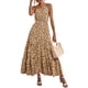 thumbnail image 1 of Vestido PRETTYGARDEN Maxi Floral con Nudo y Un Hombro XXL, 1 of 5