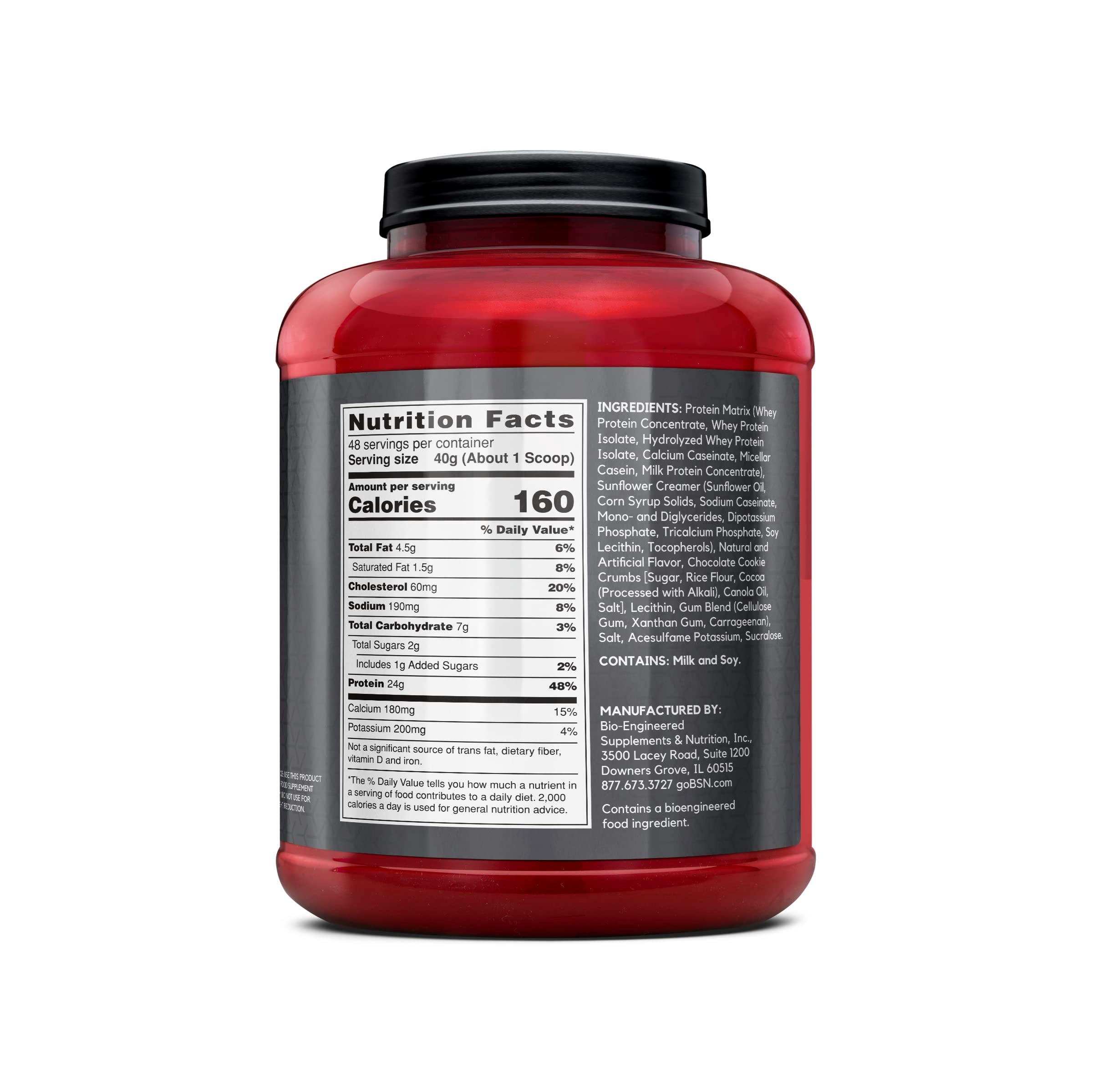 BSN Syntha-6 Edge®, Protein Powder Drink Mix, Cookies & Cream, 4.23 lb (1.92 kg)
