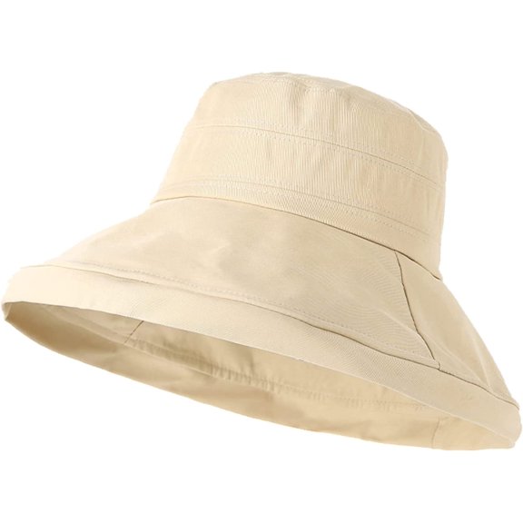 CoCopeaunts Classic Wide Brim Bucket Hat Women Summer Outdoor Travel Fisherman Hat Ladies Casual Sun Protection Beach Hats