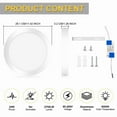 thumbnail image 2 of Lámpara de Techo circular de 24 W, 2700 Lm, Luz Blanca Diurna de 6500 K, Voltaje de 85-265 V de Ancho, Adecuada para Iluminación Interior en Dormitorios, Salones y Cocinas (1 Pieza), 2 of 8