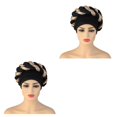 thumbnail image 4 of Guardurnaity Women African Turban Head Wrap Head Hair  Braid Beanie Cover Scarf Sequin Type2, 4 of 6