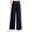 DC03_Black, variant on Pants for Women Soft Flowy High-Waist Pull-On Wide-Leg Pants Casual Comfy Stretch Pants with Pockets Black M
