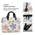 thumbnail image 4 of FORMRS 16" Laptop Bag Carrying Sleeve Case with Handle Travel Shoulder Briefcase, Blue Retro Flower, 4 of 8