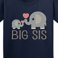 thumbnail image 4 of Inktastic Big Sis Elephant Youth T-Shirt, 4 of 5