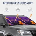 thumbnail image 4 of Windshield Sun Shade, Purple Happy Halloween Foldable Car Sun Shade Windshield for Front, 2 Pieces, 4 of 7