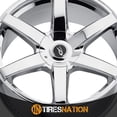 thumbnail image 2 of Pacer 785C Ovation Chrome Wheel Rim, 17" x 7.5" 5 x 110mm/5 x 115mm 42mm, 785C-7754342 Fits select: 2018-2023 CHEVROLET EQUINOX, 2014-2023 JEEP CHEROKEE, 2 of 5