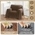 thumbnail image 2 of Dark Couch Covers for Sectional Sofa Couch Cover L Shape Couch Covers for Dogs Washable Couch Cover Banket Modern Sofa Slipcovers Super Soft Sofa Towel for Kids Pets ” x ”, 2 of 9