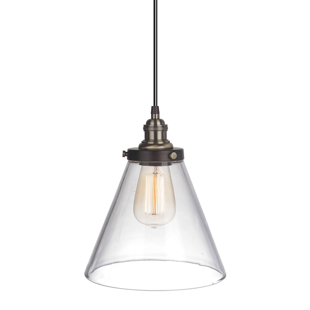 Instant Pendant Recessed Light Conversion Kit Brushed Brass and Bronze