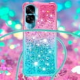 thumbnail image 4 of Funda para Honor 90 Lite 5G Brillantina Líquida Divertida Reluciente y con Cristales en Movimiento Cuerpo Cruzado con Cordón Ajustable, 4 of 5