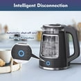 thumbnail image 5 of Electric Tea Kettle for Boiling Water, Food Grade Stainless Steel Base 2.0L 1000W Electric Kettle with Auto Shut-Off and Boil-Dry Protection, Black, 5 of 14