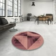 thumbnail image 4 of Ahgly Company Machine Washable Indoor Rectangle Transitional Sunrise Orange Area Rugs, 2' x 4', 4 of 7