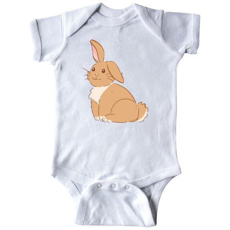 

Inktastic Easter Cute Floppy Ear Brown Bunny Gift Baby Boy or Baby Girl Bodysuit