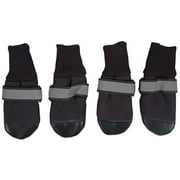 Slush Pups Snow Boots in Black for Dogs, Set of 4