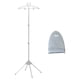 thumbnail image 3 of Soporte para máquina de planchar con guantes de planchado, accesorios plegables telescópicos, ropa Gris, 3 of 9