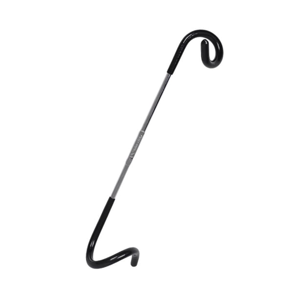 FLhrweasw Soporte para Lámpara Poste Ganchos Acero Inoxidable para Acampar Pescar Cazar (negro)