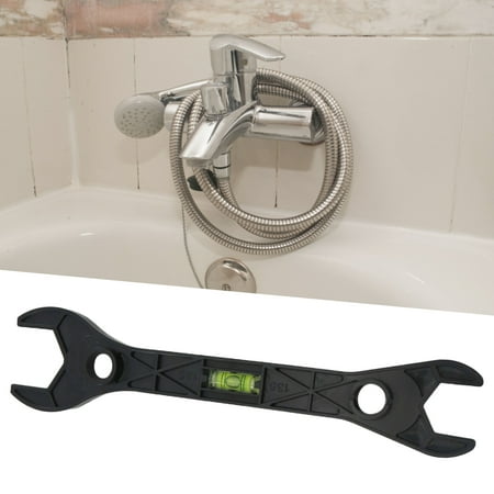 

Enjoymall Multi-purpose Double Head Shower Wrench Wide Applications Lightweight Bathroom Wrench for Water Pipe
