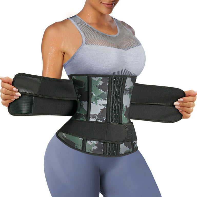 Eleady Women Waist Trainer Belt Tummy Control Workout Waist Cincher Sauna  Sweat Girdle Sport Waist Trimmer Slim Belly Band(Multi-color Medium)