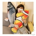 thumbnail image 3 of Realistic Fish Plush Pillow, Soft Stuffed Fish Toy Cushion, Lifelike Simulation Fish Doll for Sofa Bed Decor, Comfortable Hug Pillow Plush Toy, 3 of 8