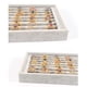 thumbnail image 4 of Fiudx Bandeja para Exhibir Joyas, Elegante Organizador de Anillos de Terciopelo, Caja de Almacenamiento Compacta con 50 Compartimentos, Elegante Joyero, Organizador para El Hogar, Regalo para Ella, T, 4 of 5