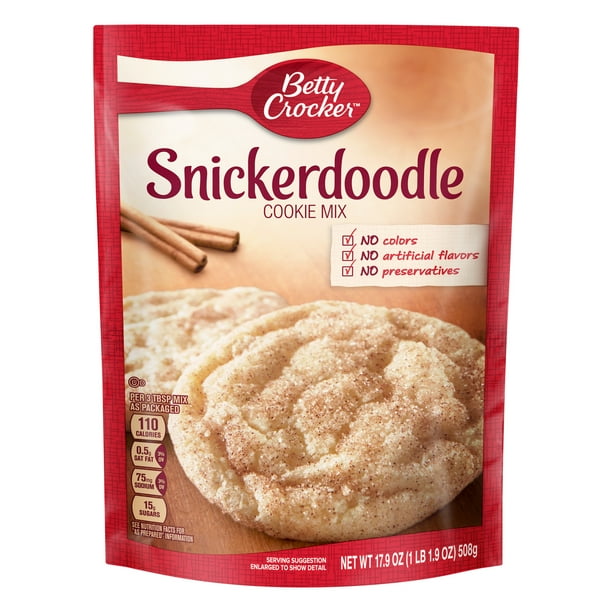 Betty Crocker Snickerdoodle Cookie Mix 17 9 Oz Box Walmart Com
