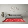 thumbnail image 3 of Ahgly Company Indoor Round Abstract Red Contemporary Area Rugs, 4' Round, 3 of 4