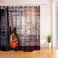 thumbnail image 1 of Cortina de Baño ABPHQTO Guitarra Brillante 160x180 cm poliéster, 1 of 1