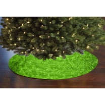 Rosette Floral Tree Skirt Christmas Decoration 52" Round Skirt