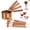Copper, variant on Copper 8 Piece Measuring Cups and Spoons Set for Cooking Baking