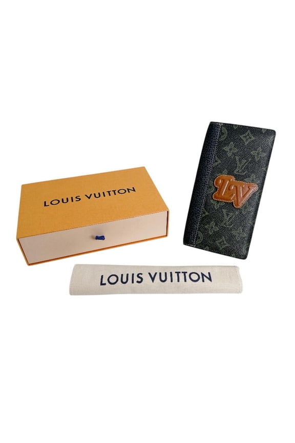 Pre-Owned Louis Vuitton LOUIS VUITTON Long Wallet, Bi-fold Portefeuille Brazza NM, Monogram...