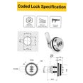 thumbnail image 2 of Xt20 Cerradura De Leva De Combinación Aleación De Zinc Cerradura Codificada Con Contraseña Tomshoo  Bloqueo codificado, 2 of 7