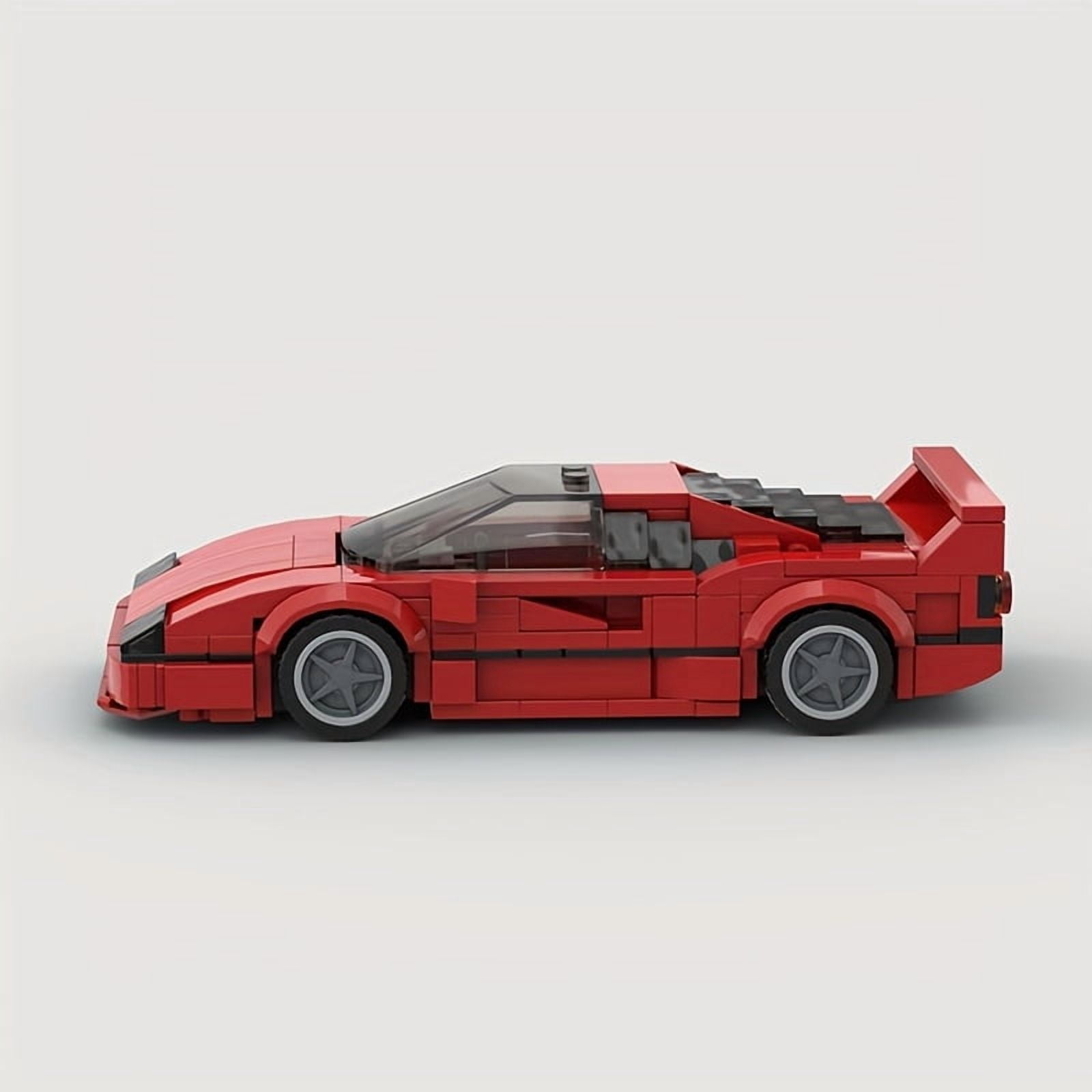 372pcs MOC Red Racing Car Model Set – DIY Collectible Building Kit for Adults, Perfect for Tech Lovers, Display Craft or Gift for Birthday, Christmas & Enthusiasts,Red