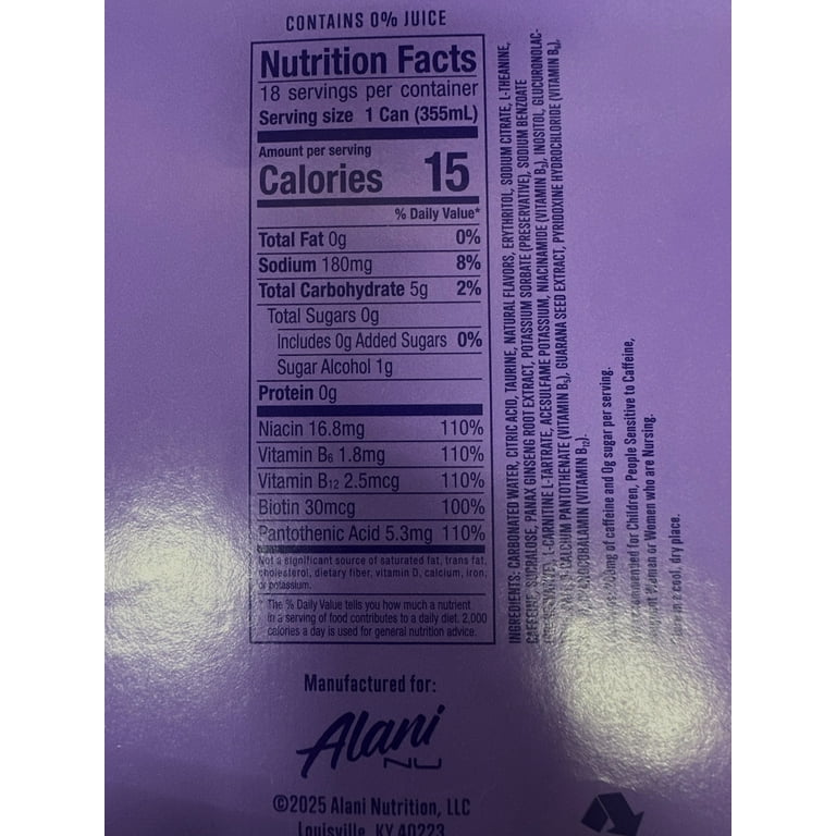 Alani Nu Energy Drink 18 pack - Witches Brew